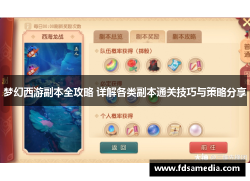 梦幻西游副本全攻略 详解各类副本通关技巧与策略分享